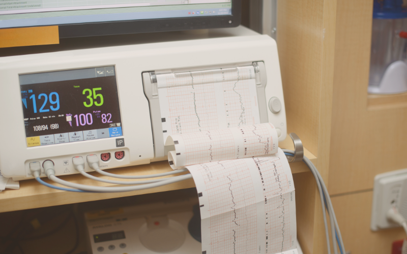 pic of fetal monitor for labor, OB triage
