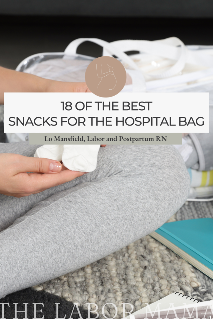 pregnant woman packing hospital bag