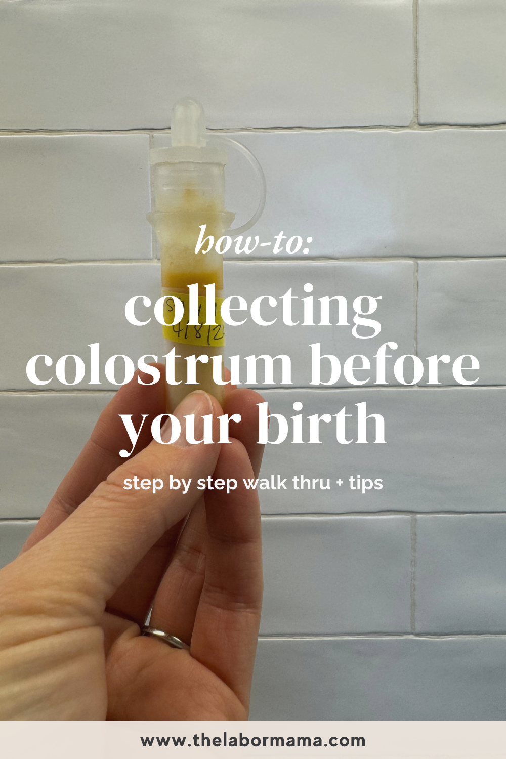 Birth Prep HowTo Guide for Colostrum Collection