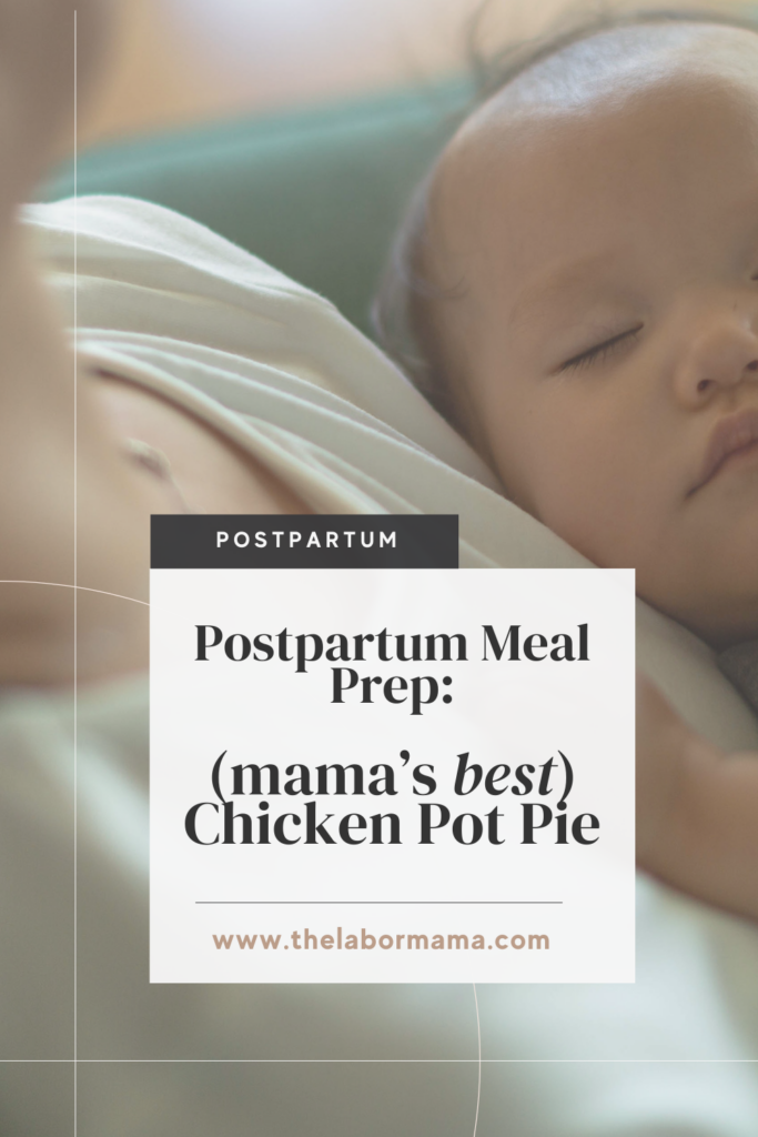 baby sleeping on postpartum mom