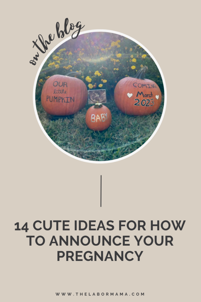 14 Cute Ideas For How To Announce Your Pregnancy | The Labor Mama