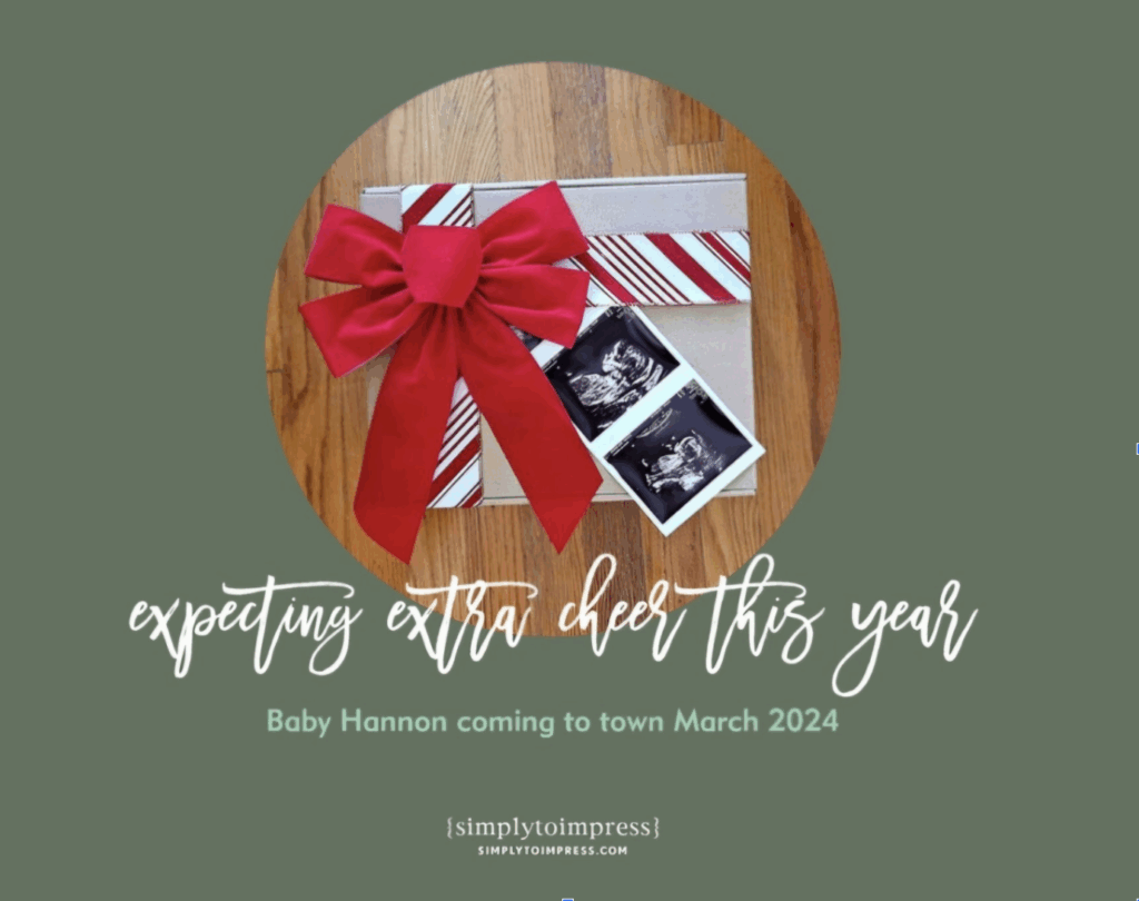 How To Announce Your Pregnancy Christmas Card | The Labor Mama