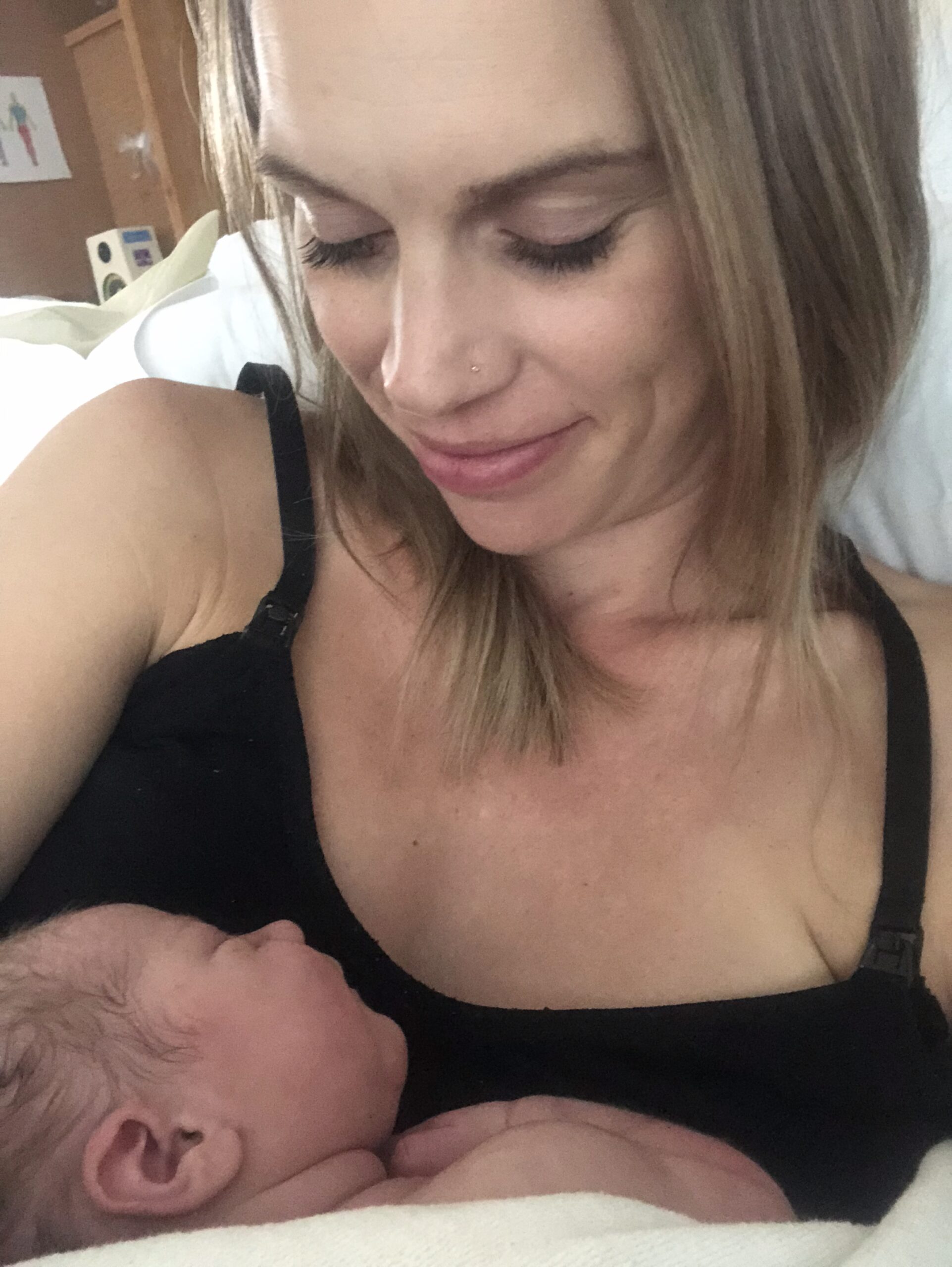 Laura and her newborn baby