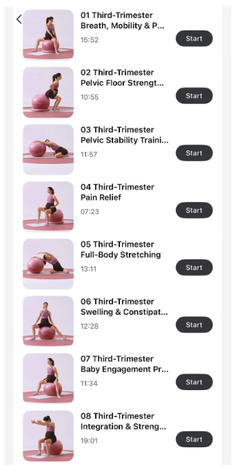 momcozy birthease app courses