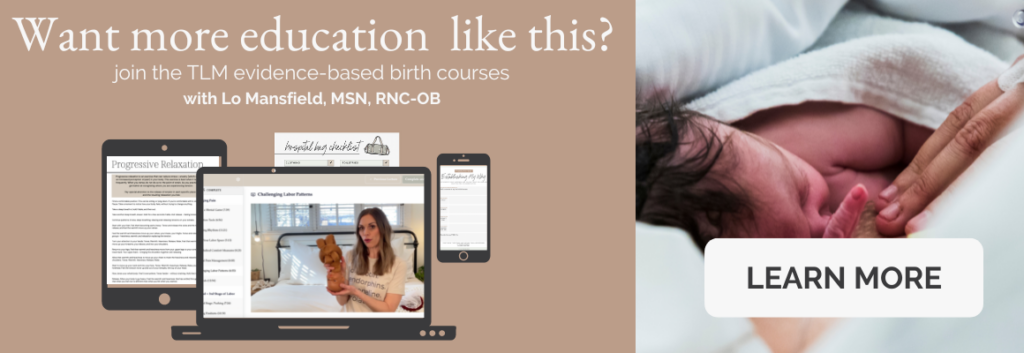 graphic selling online birth courses
