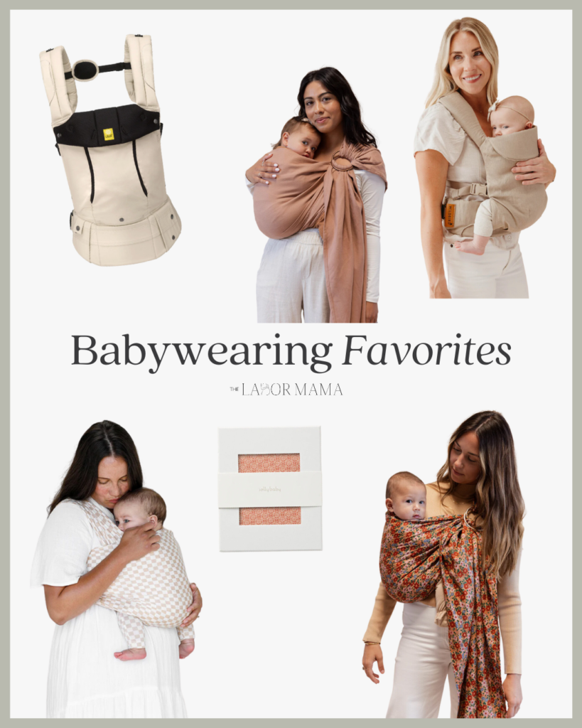 different styles of babywearing
