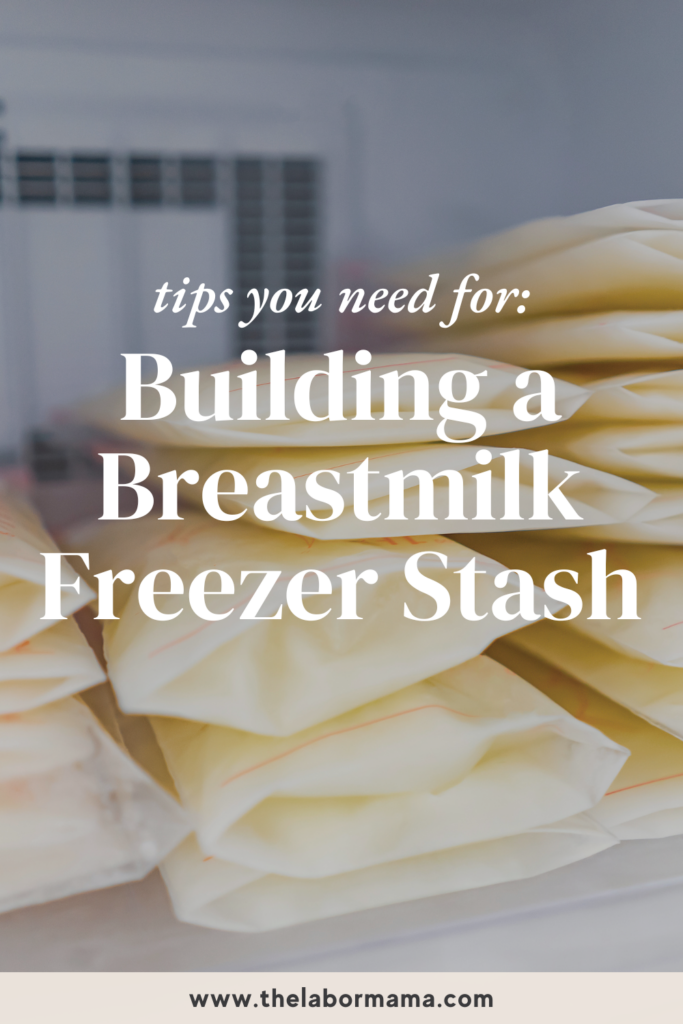 stash of frozen breastmilk
