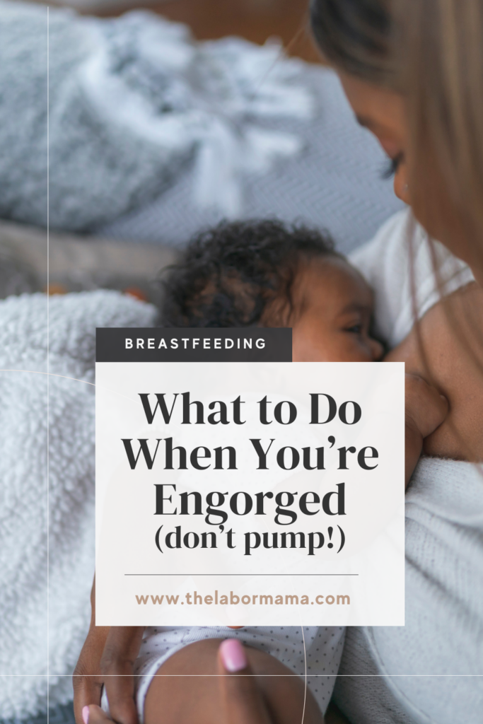 nursing infant breastfeeding with postpartum mom